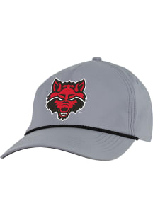 Arkansas State Red Wolves Caddy Adjustable Hat - Grey