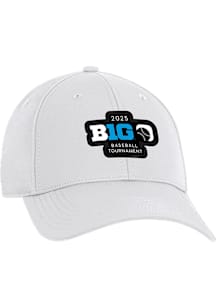 Big Ten White 2025 Big Ten Baseball Tournament Stratus Adjustable Hat