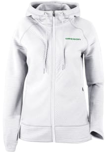 Womens Oregon Ducks White Columbia Pack It Up Long Sleeve Full Zip Jacket
