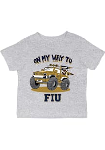 Vive La Fete FIU Panthers Infant On My Way Short Sleeve T-Shirt Grey
