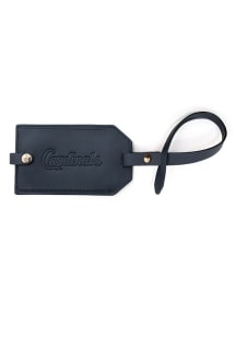 St Louis Cardinals Red Leather Luggage Tag