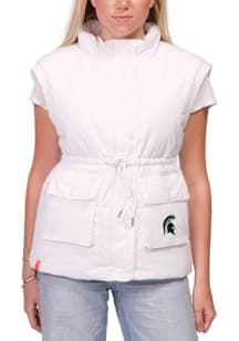 Womens Michigan State Spartans White Lusso Ginger Vest
