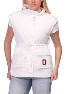 Womens Ohio State Buckeyes White Lusso Ginger Vest