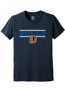 Summit Sportswear Durham Bulls Youth Navy Blue Double Bars Short Sleeve T-Shirt