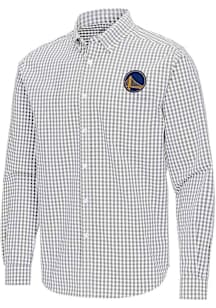 Antigua Golden State Warriors Mens Ash Ellis Long Sleeve Dress Shirt