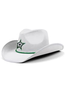 Forever Collectibles Dallas Stars White Rhinestone Cowboy Hat Mens Cowboy Hat
