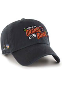 47 Texas Tech Red Raiders 2026 CFP Orange Bowl Clean Up Adjustable Hat - Black