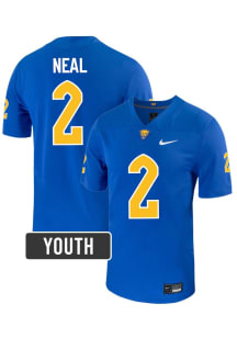 Isaiah Neal Nike Youth Blue Pitt Panthers NIL Name And Number Football Jersey Jersey