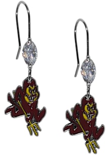 Arizona State Sun Devils Crystal Dangle Womens Earrings