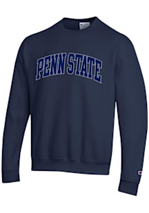 Champion Penn State Nittany Lions Mens Navy Blue Tonal Embroidered Long Sleeve Crew Sweatshirt
