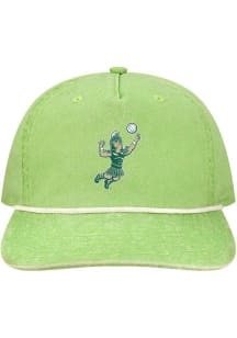 Volleyball Sparty Skully Michigan State Spartans Mens Snapback - Green