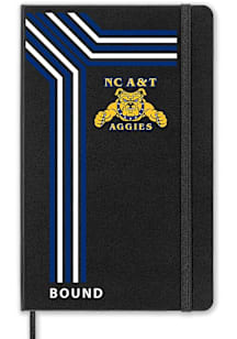 North Carolina A&T State University School Bound team logo Notebook and Folder - Black