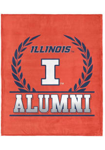 Orange Illinois Fighting Illini Alumni Silk Touch Fleece Blanket