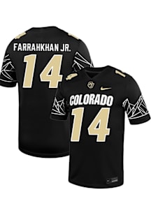 Quanell Farrakhan Jr  Nike Colorado Buffaloes Black Football NIL Game Football Jersey