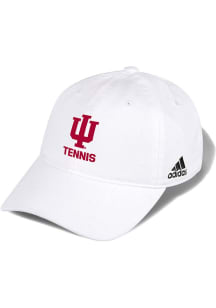 Adidas White Indiana Hoosiers Tennis Washed Slouch Adjustable Hat