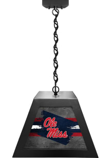 Ole Miss Rebels Pendant Black Billiard Lamp