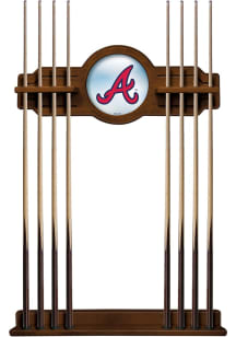 Atlanta Braves Solid Wood Cue Rack Pool Table
