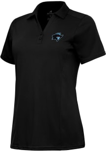 Antigua Arlington Renegades Womens Black Bandit Tribute Short Sleeve Polo Shirt