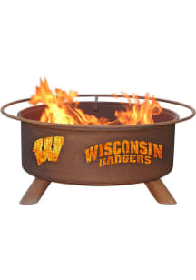 Gold Wisconsin Badgers 30x16 Fire Pit
