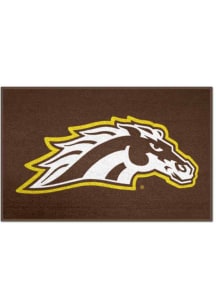 Brown Western Michigan Broncos Mascot Interior Rug