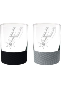 San Antonio Spurs Commissioner Set Rock Glass - White