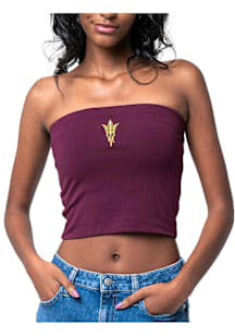 Arizona State Sun Devils Womens Maroon Tube Top Tank Top