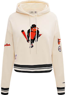 Pro Standard Baltimore Orioles Womens White Retro Classic Hooded Sweatshirt