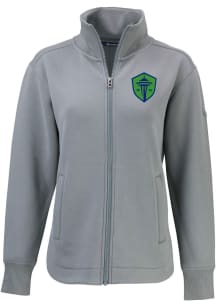 Cutter and Buck Seattle Sounders FC Womens Graphite Roam Light Weight Jacket