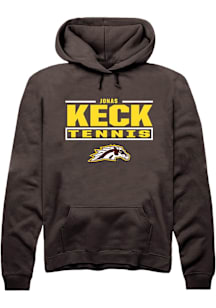 Jonas Keck Western Michigan Broncos Mens Brown NIL Stacked Box Player Hood