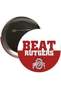 Ohio State Buckeyes BEAT Rutgers 3" Button - Red
