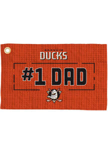 Anaheim Ducks #1 Dad Waffle Golf Towel