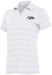 Antigua Cincinnati Bengals Womens White Classic Tunnel Short Sleeve Polo Shirt
