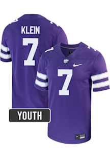 Collin Klein K-State Wildcats Youth Purple Nike Name And Number Football Jersey