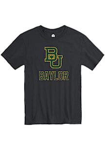 Baylor Bears Black Distressed Name Drop Short Sleeve T Shirt