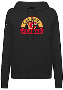 Levelwear Calgary Flames Womens Black Adorn Banner Arch Hooded Sweatshirt