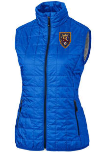 Cutter and Buck Real Salt Lake Womens Blue Rainier PrimaLoft Vest