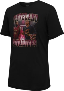 Donovan Mitchell Cleveland Cavaliers Black Player Duo Short Sleeve Player T Shirt