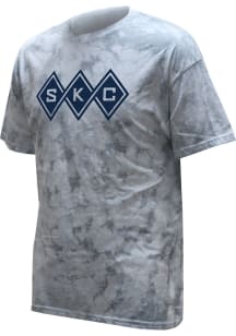 Sporting Kansas City White White Out Color Wash Logo Short Sleeve T Shirt