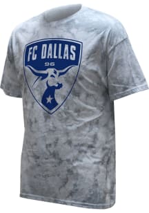 FC Dallas White White Out Color Wash Logo Short Sleeve T Shirt