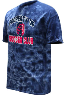 St Louis City SC Navy Blue Color Wash Property Of Short Sleeve T Shirt