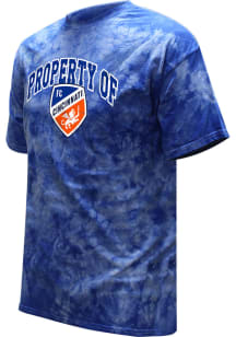 FC Cincinnati Blue Color Wash Property Of Short Sleeve T Shirt