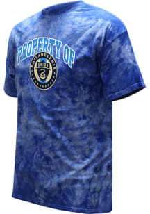 Philadelphia Union Blue Color Wash Property Of Short Sleeve T Shirt