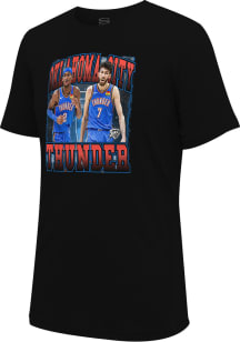 Shai Gilgeous-Alexander Oklahoma City Thunder Black Player Duo Short Sleeve Fashion Player T Shi..