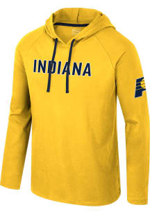 Indiana Pacers Mens Gold Atrium Long Sleeve Hoodie