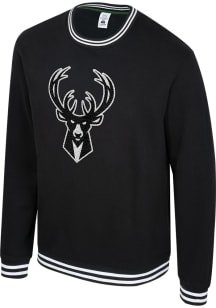 Milwaukee Bucks Mens Black Club Level Long Sleeve Fashion Sweatshirt