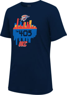 Oklahoma City Thunder Navy Blue Cities Short Sleeve T Shirt