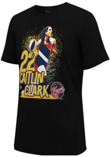 Caitlin Clark Indiana Fever Black Run Through Short Sleeve Player T Shirt