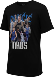 Luka Doncic Dallas Mavericks Black Crossroads Short Sleeve Player T Shirt