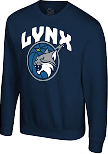 Minnesota Lynx Mens Navy Blue Nickel Long Sleeve Crew Sweatshirt