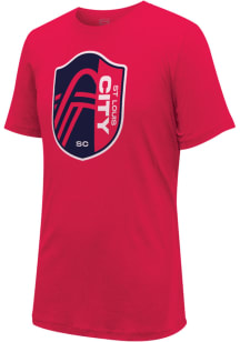 St Louis City SC Red Logo Short Sleeve T Shirt